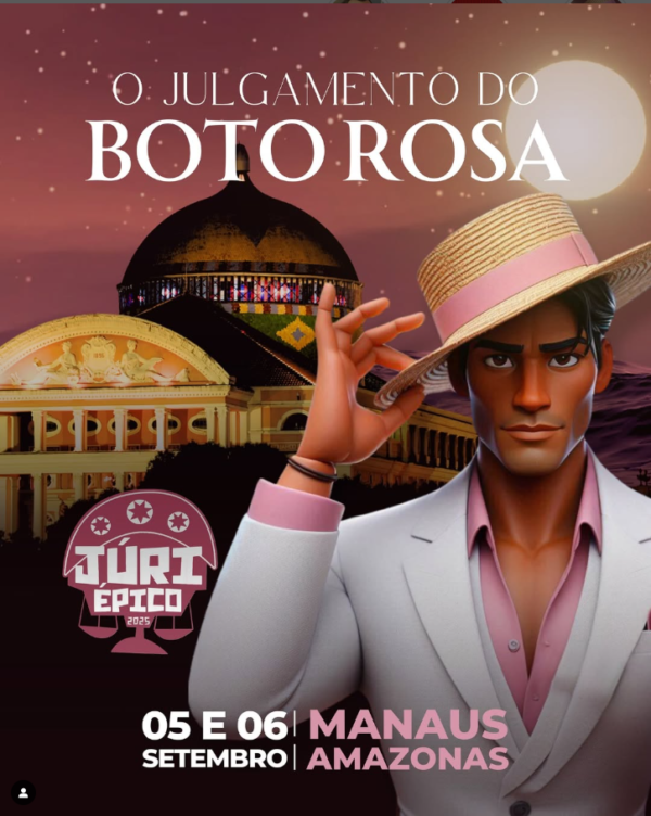 Julgamento do boto cor de rosa